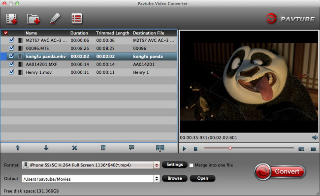 Pavtube Video Converter for Mac 3.7.1.5363 full Pavtube Video Converter for Mac full screenshot