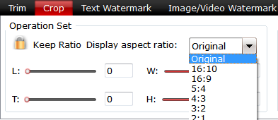 Change video aspect ratio