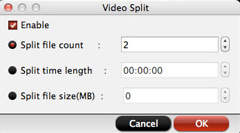 Split 4K video into small clips