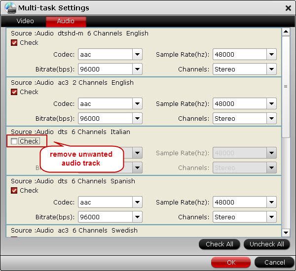 Adjust multi-task settings
