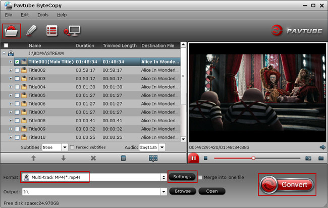 convert bd dvd to multi-track mp4