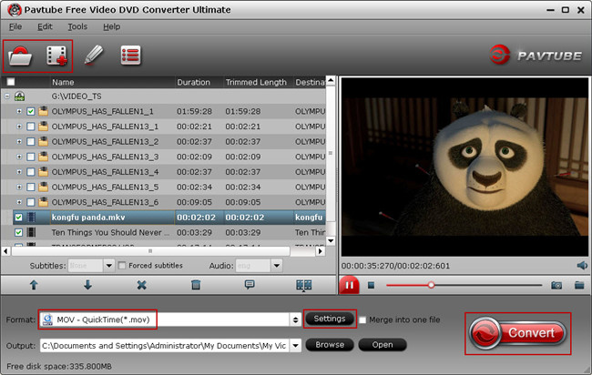 Free video DVD converter ultimate