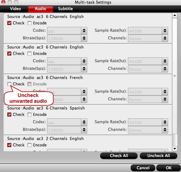 adjust multi-task settings