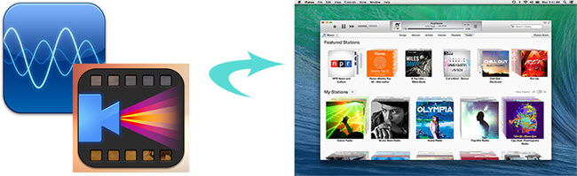 video audio files to itunes