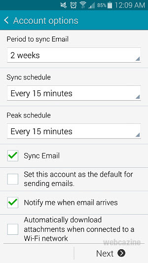 aol email setup on samsung galaxy s5 setup email on android