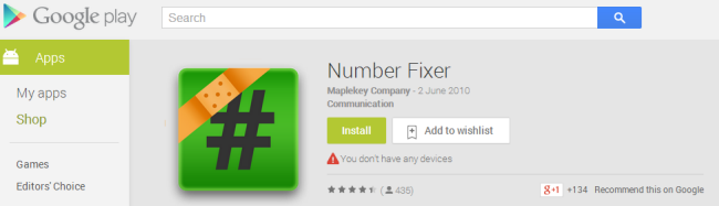 download fix number for android