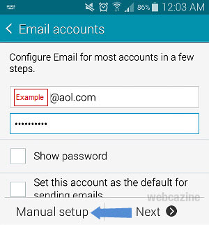 aol email settings pop3