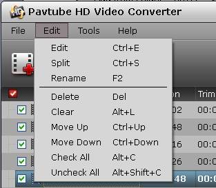 hd video converter edit