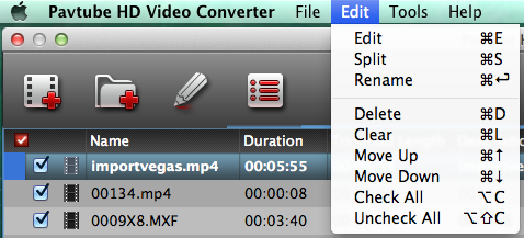 hd video converter mac edit