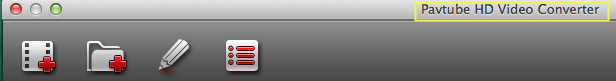 hd video converter mac title bar