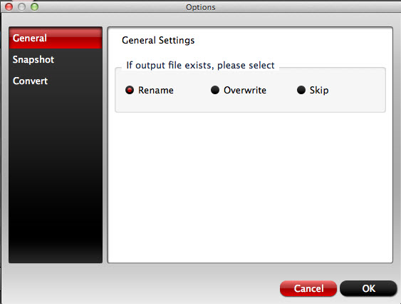 imixmxf general settings