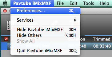 imixmxf preferences