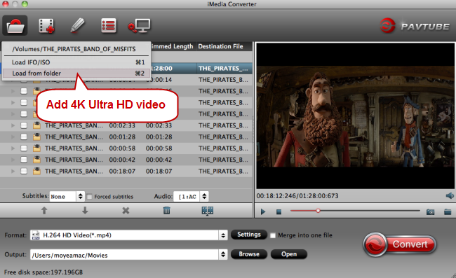 load 4k ultra hd video