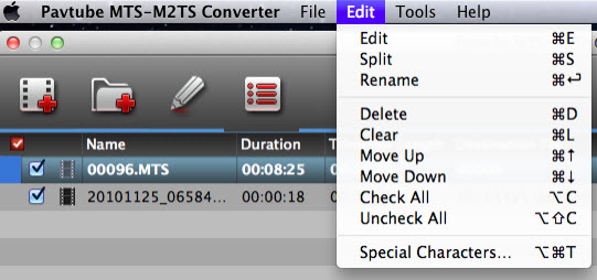 mts m2ts mac edit