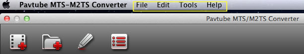 mts m2ts mac menu bar