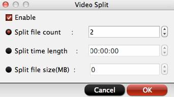 mxf converter mac video split