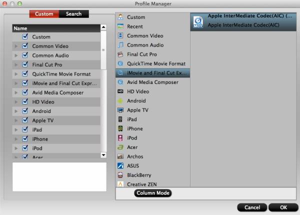 mxf converter mac profile manager