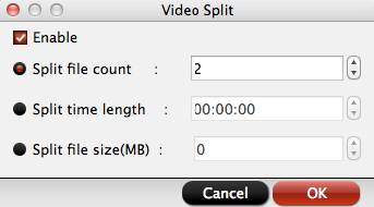 mxf converter mac video split