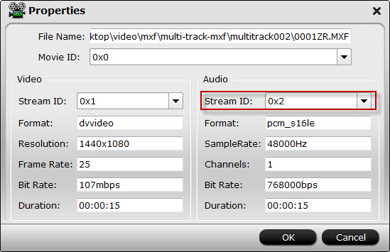 mxf multimixer properties