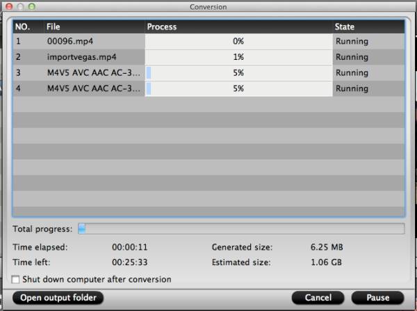 video converter mac start conversion