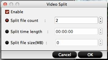 Split large QuickTime MOV file