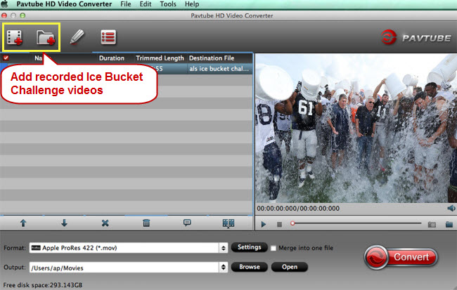 add recorded ice bucket challenge videos to video converter