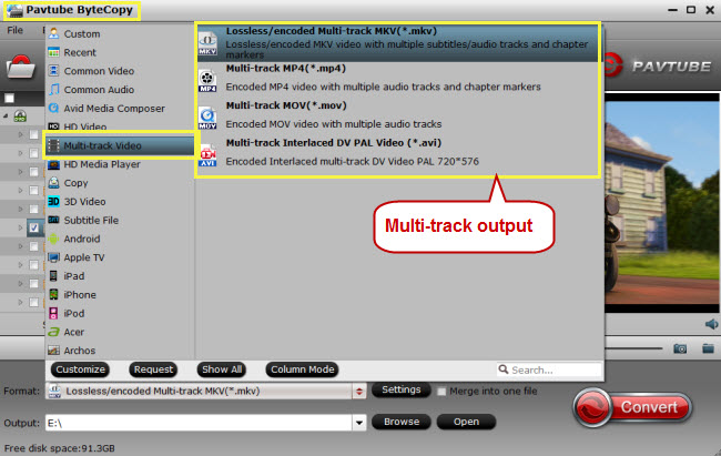 convert blu-ray dvd with multiple audio tracks subtitles