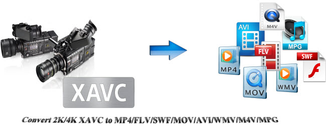 convert 2k 4k xavc to mp4 mov m4v avi mpg wmv flv