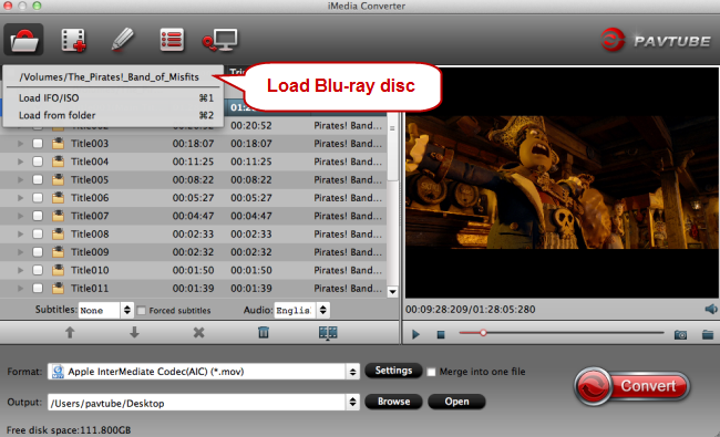 load blu-ray discs for conversion to plex