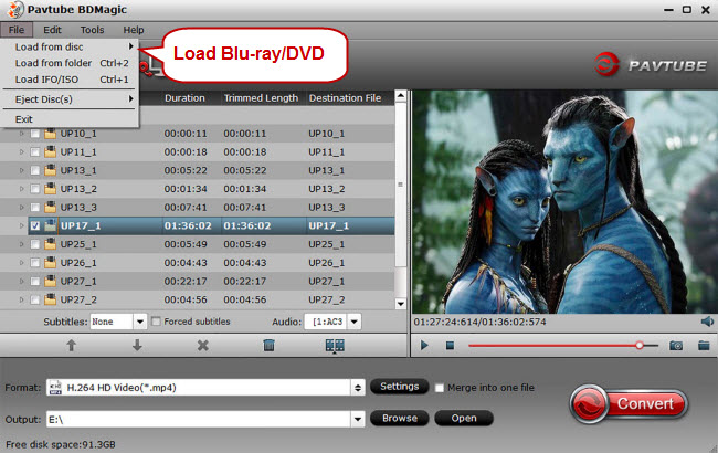 load blu ray dvd movies