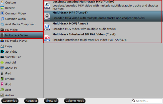 multi track output video for samsung galaxy note pro 12.2