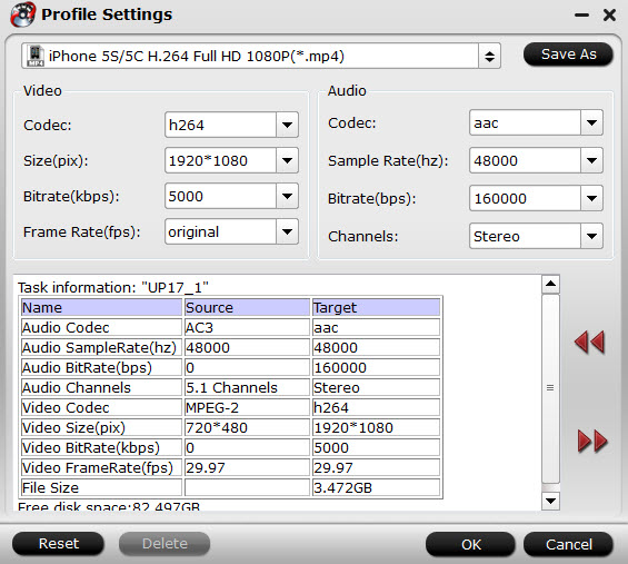 adjust audio video parameters