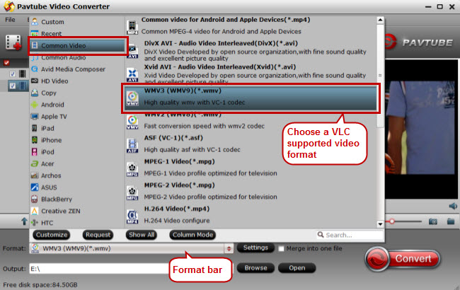 vlc supported video format