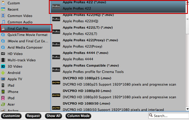 convert mxf to apple prores fcp supported video format