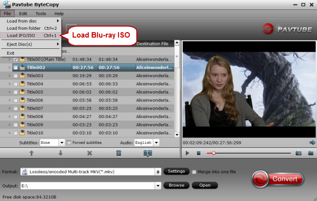 load blu-ray iso to blu-ray converter