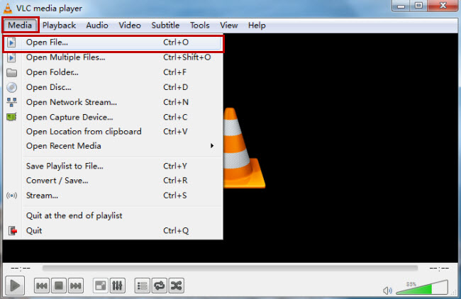 Open AVHCD files with VLC