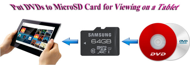 put dvd to microsd card for viewing on tablet