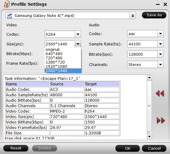 adjust audio video settings for nexus 6 9