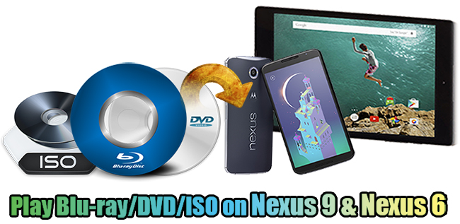 blu-ray dvd iso to nexus 6 9