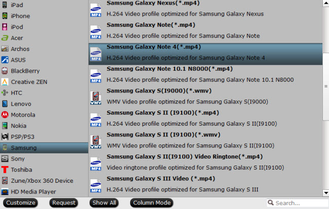 convert mkv vob mpg flv m2ts m4v tivo to nexus 6 9