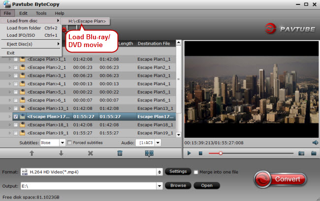 load blu-ray dvd movie to blu-ray dvd ripping software