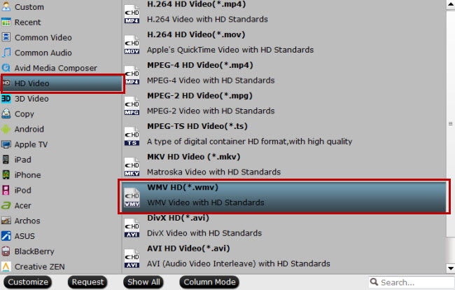 convert blu-ray to wmv hd