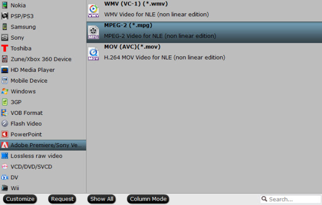 Define output file format