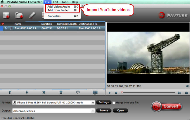import youtube videos