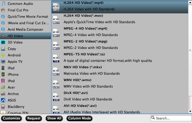 copy blu-ray to media format