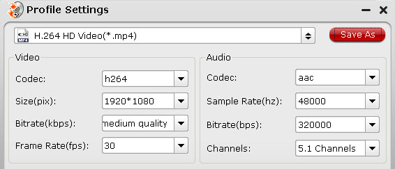 chrismas blu-ray movie conversion profile settings