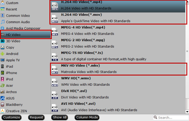 rip blu-ray h.264 mp4 mov mkv