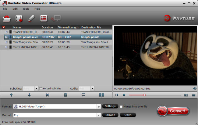 Pavtube Video Converter Ultimate screenshot