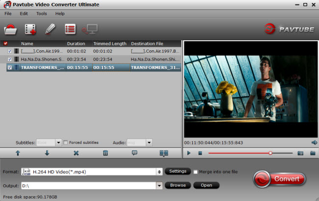 Add movie to DLNA server