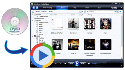 how to use media player app to play dvd